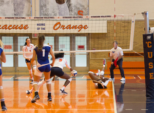Syracuse defense had a hard time dealing with Florida State's serves and as a result its defense did not fare well.